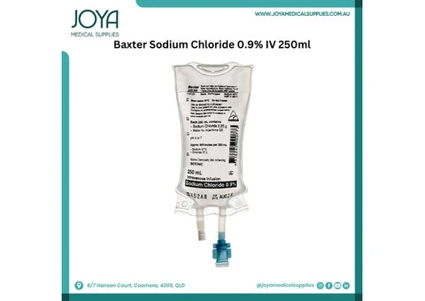 Baxter Sodium Chloride 0.9% IV 250ml | Australia - Joya Medical Supplies