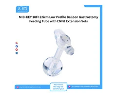 MIC-KEY 18Fr 2.5cm Low Profile Balloon Gastrostomy Feeding Tube with ENFit Extension Sets