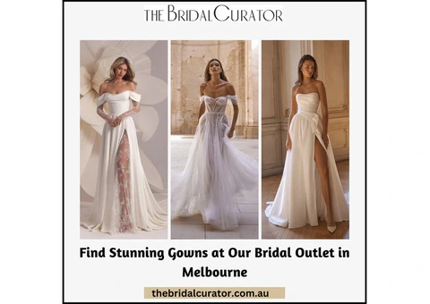 Find Stunning Gowns at Our Bridal Outlet in Melbourne