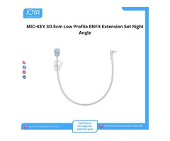MIC-KEY 30.5cm Low Profile ENFit Extension Set Right Angle - Joya Medical Supplies