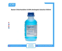 Baxter Chlorhexidine 0.05% Antiseptic Solution 500ml - Joya Medical Supplies