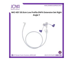 MIC-KEY 30.5cm Low Profile ENFit Extension Set Right Angle Y - Joya Medical Supplies
