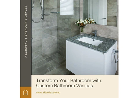 Create More Space and Style with Custom Bathroom Vanity Cabinets
