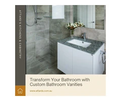 Create More Space and Style with Custom Bathroom Vanity Cabinets