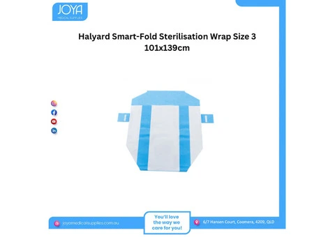 Halyard Smart-Fold Sterilisation Wrap Size 3 101cmx139cm | Australia
