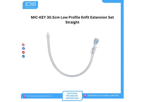 MIC-KEY 30.5cm Low Profile Enfit Extension Set Straight | Joya Medical Supplies