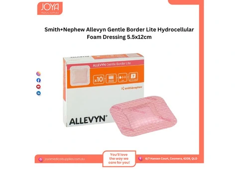 Smith+Nephew Allevyn Gentle Border Lite Hydrocellular Foam Dressing 5.5x12cm | Australia