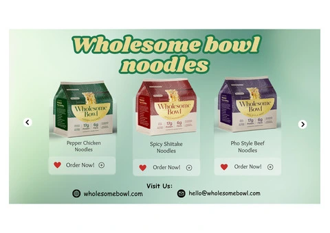 Deliciously Wholesome Bowl Healthy Instant Noodles for a Nutritious Meal. - 1/4