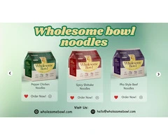 Deliciously Wholesome Bowl Healthy Instant Noodles for a Nutritious Meal.