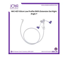 MIC-KEY 60.9cm Low Profile ENFit Extension Set Right Angle Y | Joya Medical Supplies