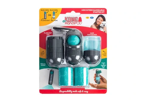 KONG HandiPOD Interchangeable Starter Kit Dog Poop Bag Dispenser