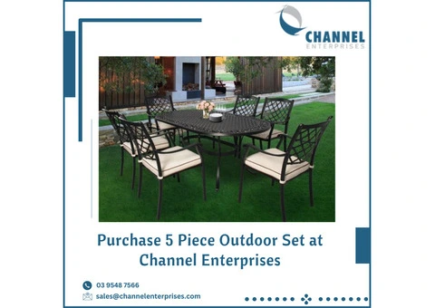 Purchase 5 Piece Outdoor Set at Channel Enterprises