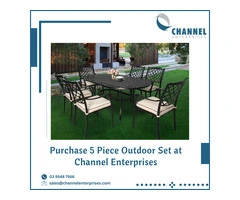 Purchase 5 Piece Outdoor Set at Channel Enterprises