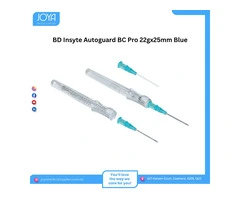 BD Insyte Autoguard BC 22gx25mm Blue 382523 - Joya Medical Supplies