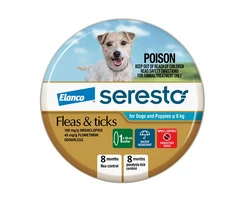 Seresto Flea and Tick Collar for Dogs under 8 Kg (Blue)