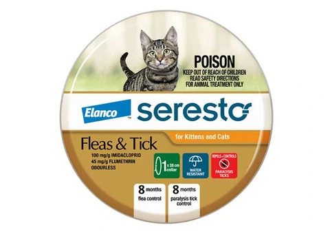 Seresto Flea Collar for Kittens & Cats (Orange)