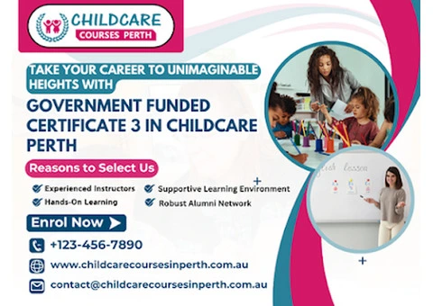 Open Doors to Success With a Certificate 3 in Childcare at Our Career Hub
