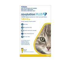 Revolution Plus for Kittens and Small Cats 1.25 - 2.5Kg (Yellow)