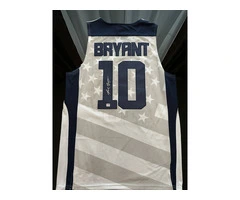 Jersey USA KOBE BRYANT #10 Signed Autographed White PSA/DNA