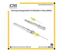 BD Insyte Autoguard BC Pro 24Gx19mm Yellow 382512 - Joya Medical Supplies