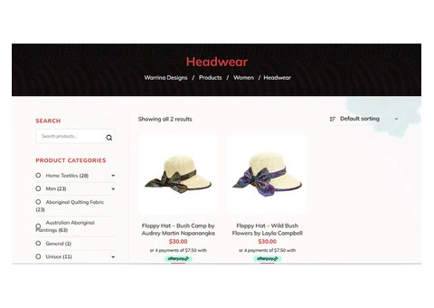 Discover Aboriginal Designer Hats Collection Online in Australia