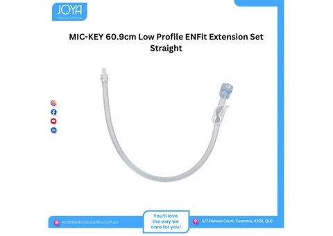MIC-KEY 60.9cm Low Profile ENFit Extension Set Straight - Joya Medical Supplies