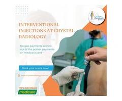 Interventional injections Services at Crystal Radiology. (02) 8315 8292