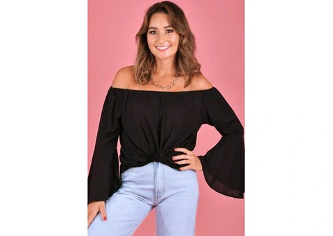Stylish Wide Sleeve Top for Effortless Elegance