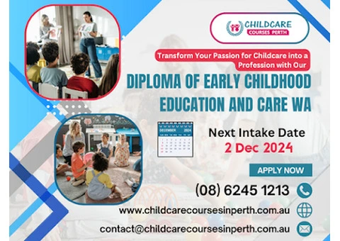 Take The Leap Into Success With a Diploma In Early Childhood Education and Care at Our Training Hub