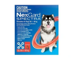 Free Gift Buy Nexgard Spectra Extra Large Dogs (30.1 - 60kg) Red 12 Pack Online