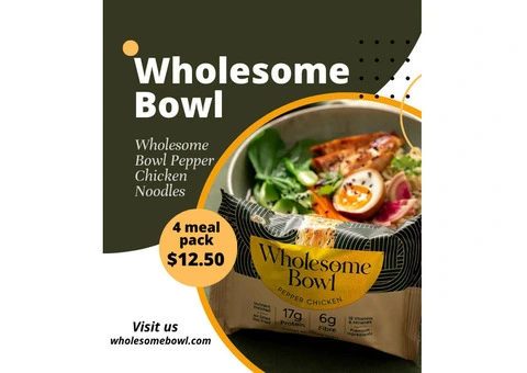 Wholesome Bowl: Pepper Chicken Noodles - Bold Flavors, Ready in Minutes