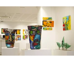 Deborah Halpern Sculptures: Bold, Colorful Public Art