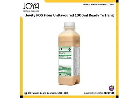 Jevity FOS Fiber Unflavoured 1000ml Ready To Hang - Joya Medical Supplies
