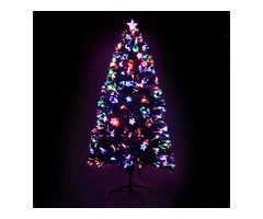 Jingle Jollys 1.2m Christmas Tree Optic Fibre LED Xmas tree Multi Colour