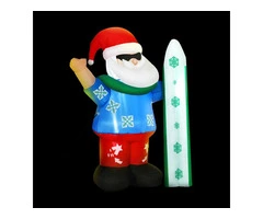 Jingle Jollys Christmas Inflatable Santa 1.6M Illuminated Decorations