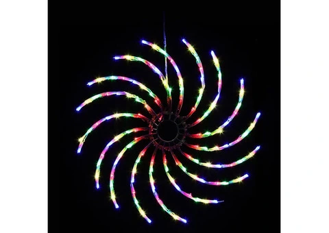0.5M Christmas Lights 128 LED Spin Motif Light Decorations Jingle Jollys