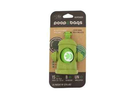 Poop Bags Biobased Hydrant Dispenser - 15 Bags