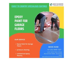 Epoxy paint for garage floors