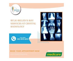 Bulk-Billed X-ray services at Crystal Radiology. (02) 8315 8292
