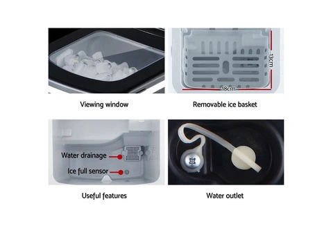 Portable Ice Maker Machine – Quick and Easy for Home Bars! - 1/4