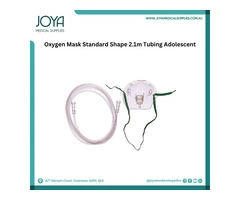 Oxygen Mask Standard Shape 2.1m Tubing Adolescent - Joya Medical Supplies