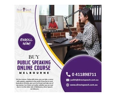 Buy a public speaking online course in Melbourne and polish your English