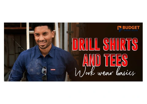 Get the drill shirts and tees for everyday work wear basics