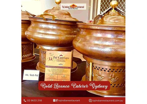 Gold Licence Caterer Sydney – Taj Indian Restaurant