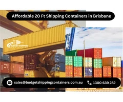 Affordable 20 Ft Shipping Containers in Brisbane