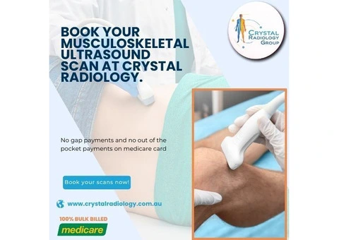 Book your Musculoskeletal Ultrasound Scan at Crystal Radiology. (02) 8315 8292