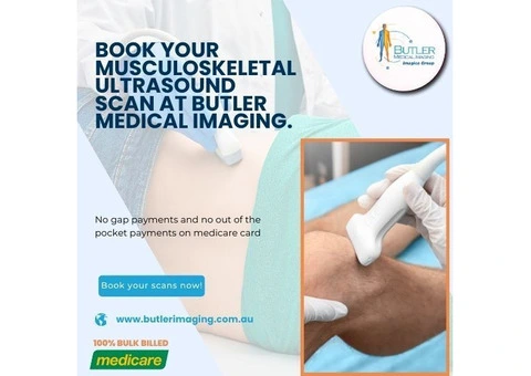 Book your Musculoskeletal Ultrasound Scan at Butler Medical Imaging. (08) 9544 3999