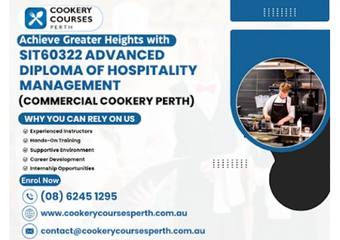Unlock Culinary Success with the Best Hospitality Management and Cookery Courses in WA