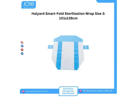 Halyard Smart-Fold Sterilisation Wrap 101cmX119cm | Australia