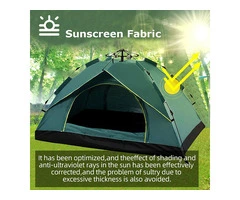 Waterproof Automatic Camping Tent (3-5 Person) with Moisture-Proof Pad – For Sale by Qubyk